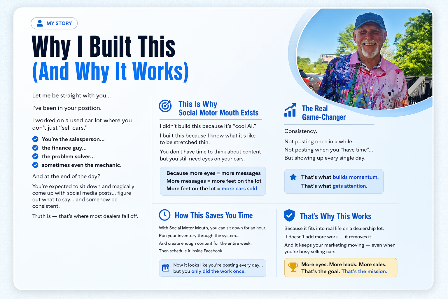 Why I Built This - Social Motor Mouth